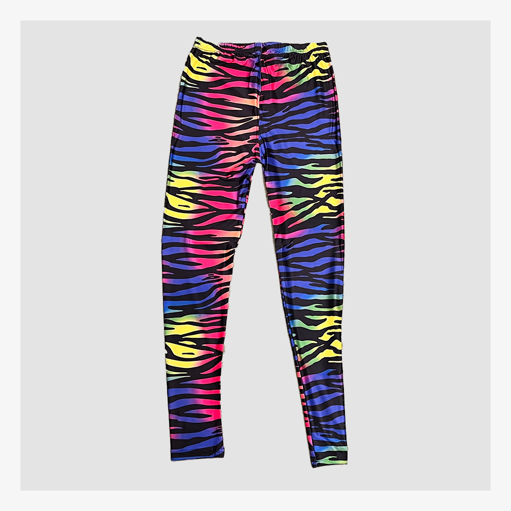 トラ柄】ド派手カラフルスパッツ – なにわ小町公式オンラインショップ