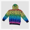 【ヒョウ柄】レインボーパーカー