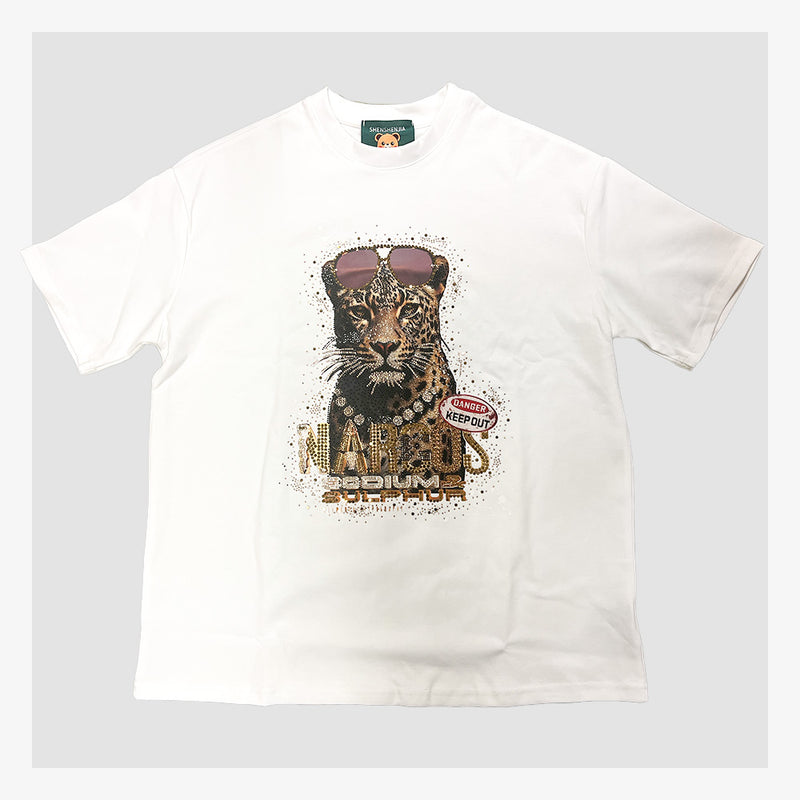 ヒョウ】サングラスTシャツ（白） – なにわ小町公式オンラインショップ