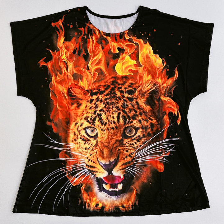 チョポヴァロウェナ　2024SS　メッシュロングTシャツ　ブラウス　アニマル柄 チョポヴァロウェナ 2024SS メッシュロングTシャツ ブラウス アニマル